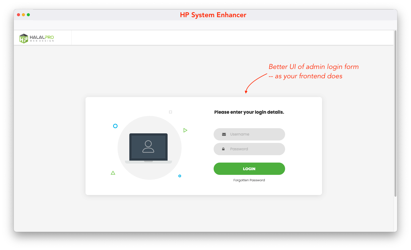 admin login dashboard refinement for opencart